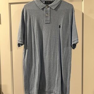 Ralph Lauren Blue Polo Shirt Classic Style